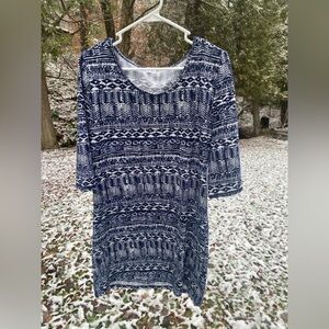 Scoop Neck Tee-Shirt Dress